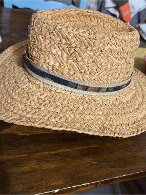Dorfman Pacific Genuine Raffia Golf hat Vintage 18th hole